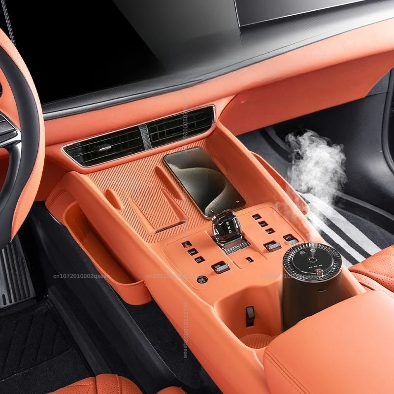 Für BYD SEALION 07 EV 2024 2025 2026 Vollständige Silikonauflage für Mittelkonsolenknöpfe Kratzschutz Innenzubehör – Detail 2