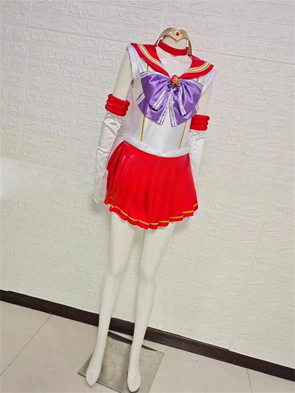 AGCOS Custom Size Anime Sailor Moon Cosplay Costume Christmas Roleplay Uniforms Dress Clothes セーラームーン Cosplay