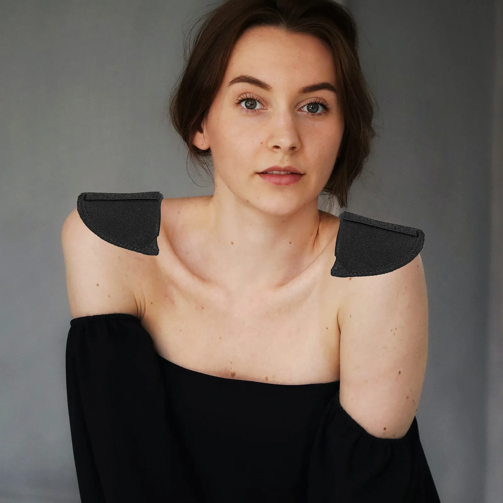 1Pair Invisible Shoulder Pads Self Adhesive Enhancer for Sloping Round High Low Shoulders Broadening Cushion Comfortable