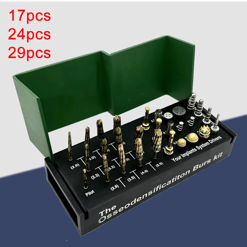 

Complete Dental Implant Drills Set for Osseodensification and Maxillary Sinus Lift Surgical Procedures