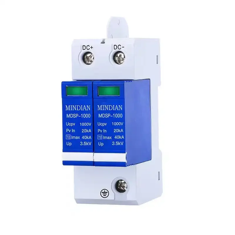 

2P 3P DC1000v/40KA/500v DC Surge Protector Lightning Protection Photovoltaic Lightning Arrester Surge Protector