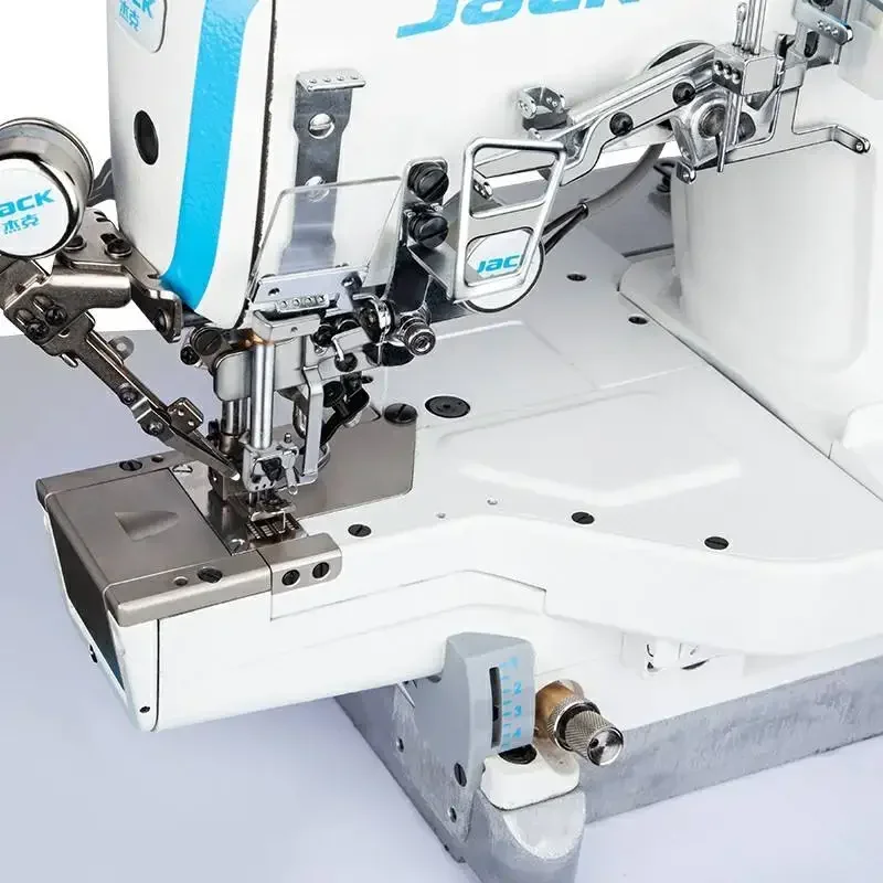 High speed JACK K5 3 5 thread direct drive cylinder arm interlock machine suitable for plain sewing