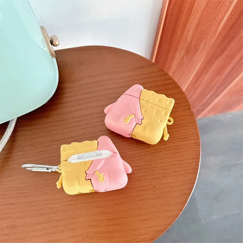 Funda de silicona de dibujos animados para AirPods 4 Airpod 1 2 3 Pro Pro2 auriculares Bluetooth caja de carga funda protectora para auriculares