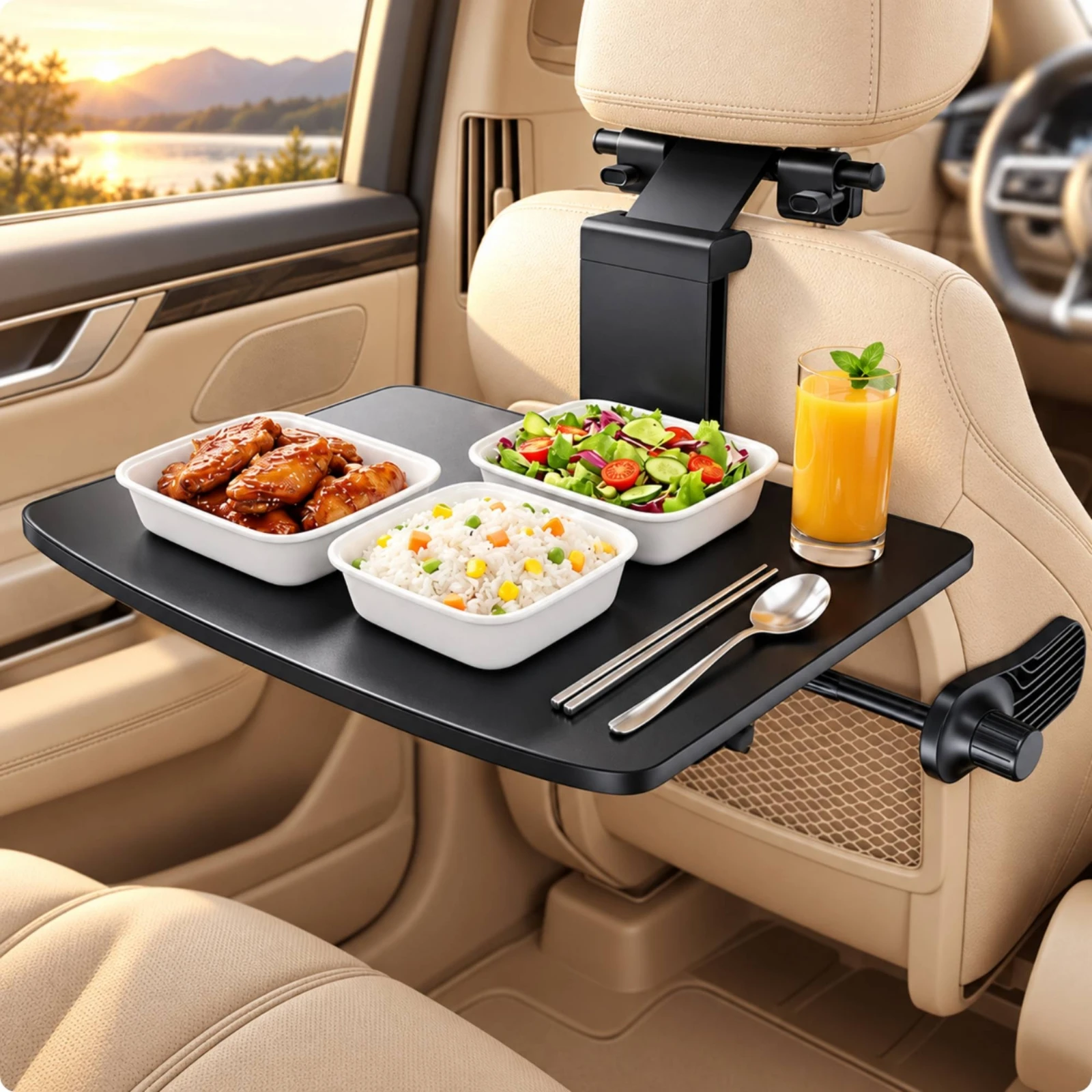 table-de-siege-arriere-multifonctionnelle-pour-voiture-surface-de-travail-interieure-bureau-de-voyage-pour-passager-arriere-reglable-pour-les-voyages-en-voiture