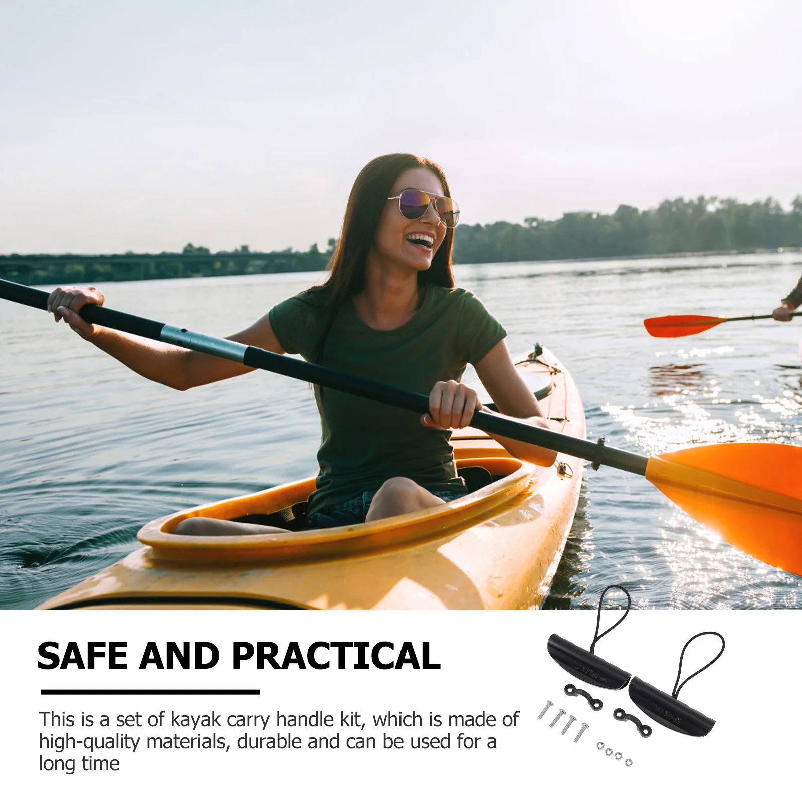 

14pcs Kayak Carry Handle Set Marine Boat Pull Handles For Canoe Side Mount High Impact Plastic Rope Water Sports Accessories