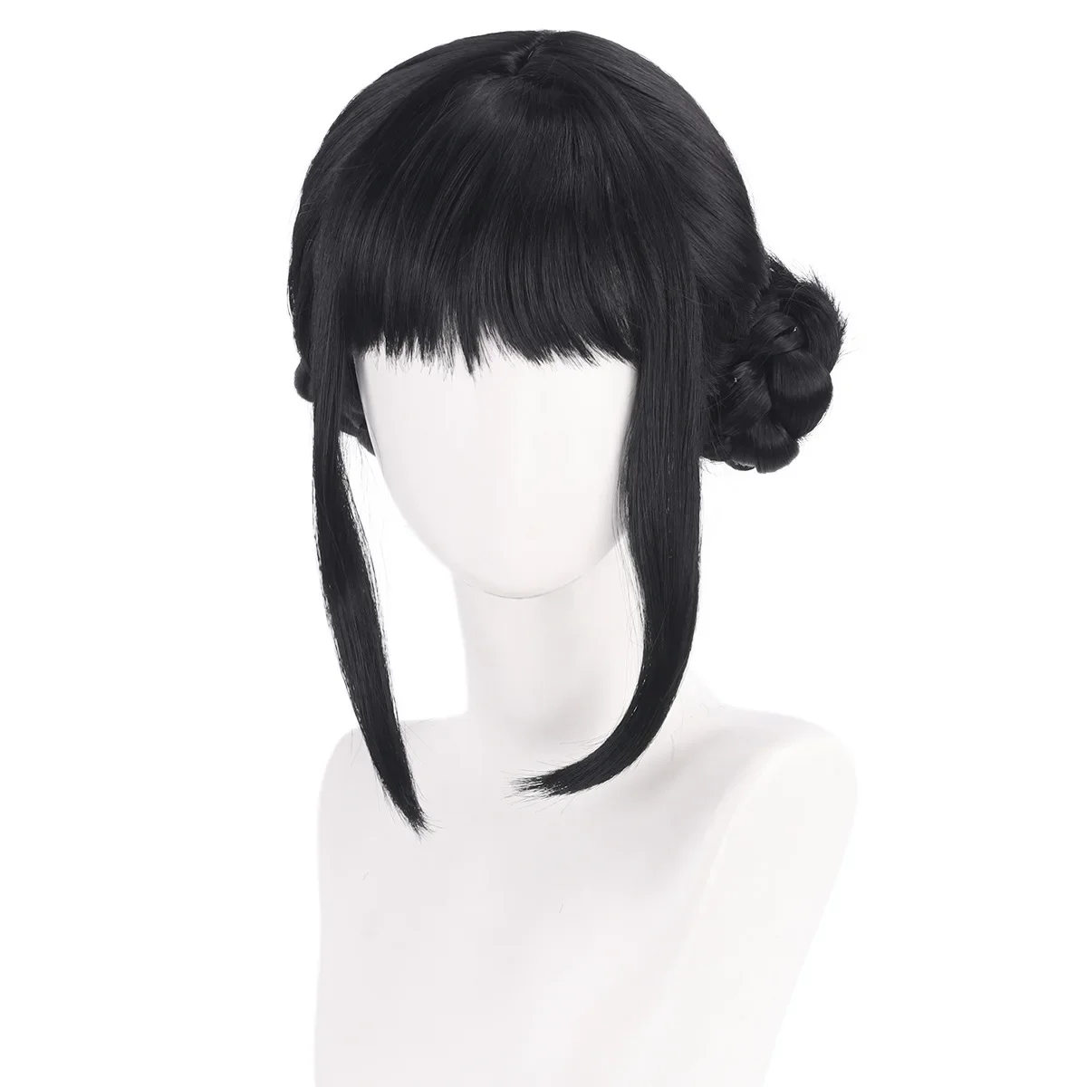 

Anime Rapper Zoey Cosplay Wig 33Cm Black Hair Halloween Stage Accessories Kpop Demon Hunters Women High Temperature Silk Periwig