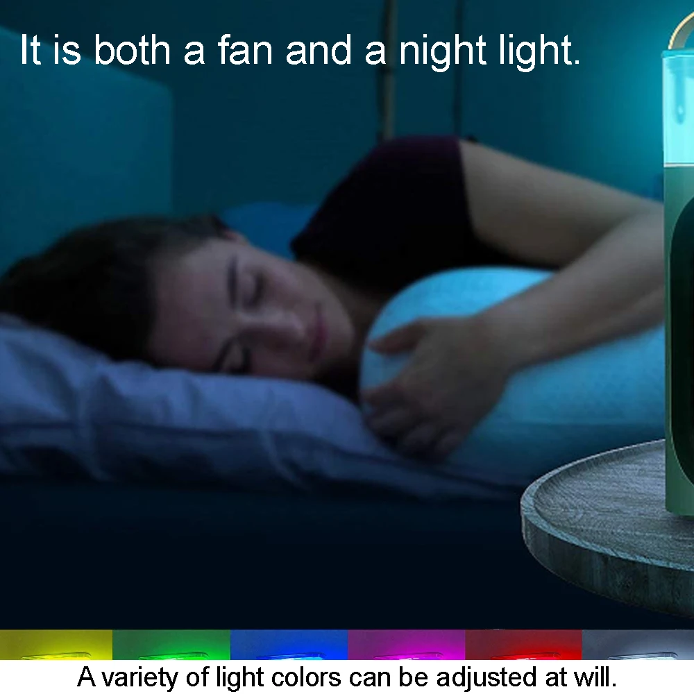 جديد سطح المكتب مروحة كهربائية تبريد الهواء تبريد المياه رذاذ مروحة المحمولة مكيف الهواء USB الترطيب مروحة صغيرة الهواء المرطب