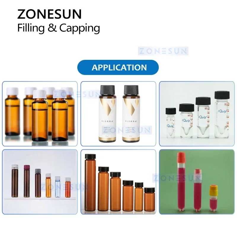 ZONESUN ZS-AFC16P Riempitrice e tappatrice automatica per fiale di liquidi per bottiglie di fiale di medicina orale Linea integrata