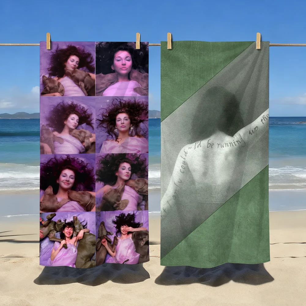 Singer Kate Bush Hounds of Love Towel Soft Pool Gift For Travel Gym Shower Camping Quick Dry Sports Large Beach Towels