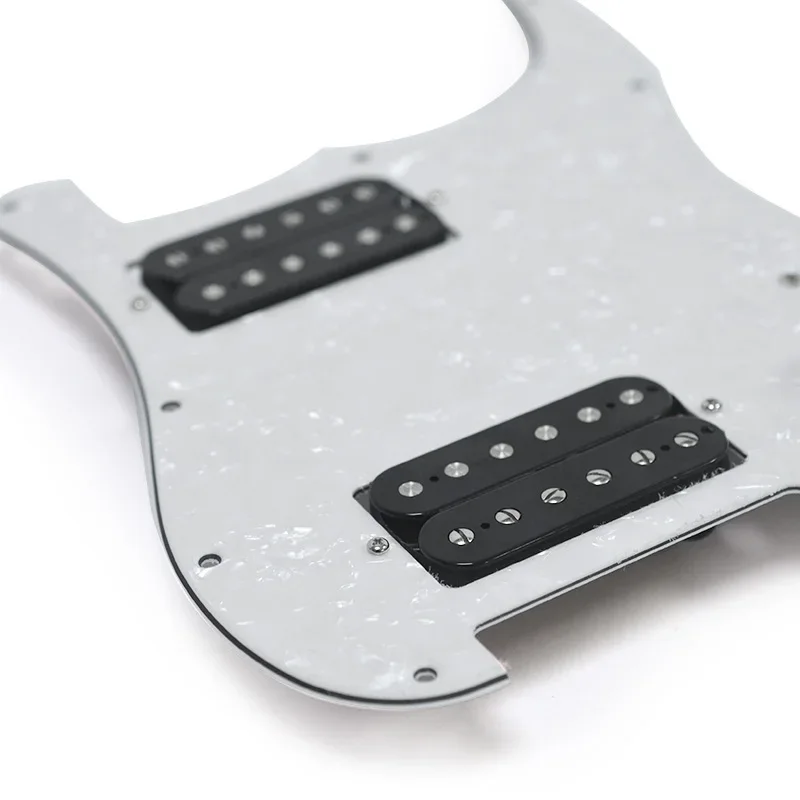 

Alnico 5 Prewired ST Pickguard Coil Splitting Pickguard HH Loaded Pickguard with Humbucker Pickups Set Multi Colour
