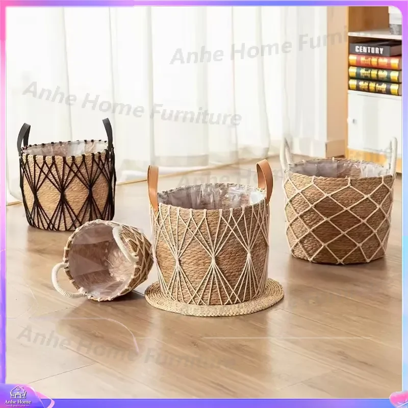 Handmade Seaweed Storage Basket Eco Friendly Woven Organizer for Home Garden Decor Natural Sustainable Wholesale Pet Bed Nest