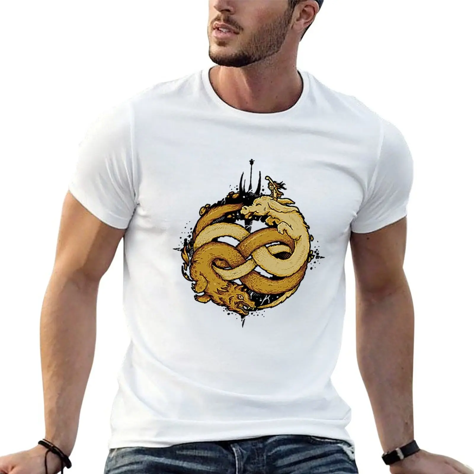 Neverending Fight T-Shirt Trendy Casual Short Sleeve Shirt
