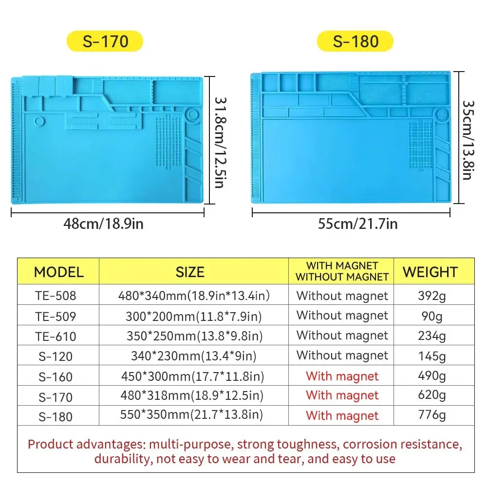 Tampone di riparazione resistente al calore isolante 3C riparazione elettronica del telefono cellulare tappetino in silicone piattaforma da lavoro