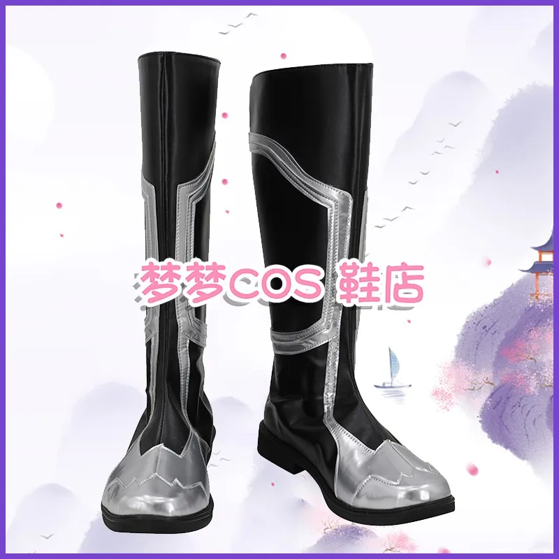 Megami Tensei 5 Protagonista Nahobino Buty do Cosplayu Ręcznie Robione Botki ze Sztucznej Skóry