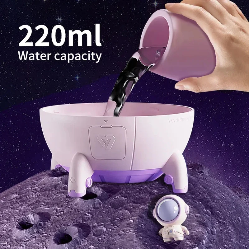 

USB Rechargeable 5 Holes Mist Spray Cooling Fan Portable Handheld Humidifying Mini Desk Fan Strong Wind Quiet for Travel Camping