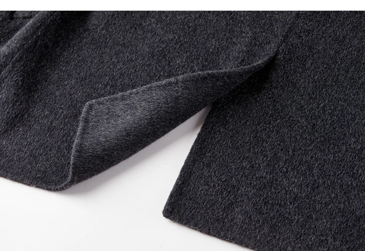 SENTUBILA Damen-Wintermantel aus Wolle mit Doppelreiher, Damen-Oberbekleidung 2026, Business-Mantel für Pendler, mittellanger Mantel mit Gürtel W54OA8781 – Detail 40