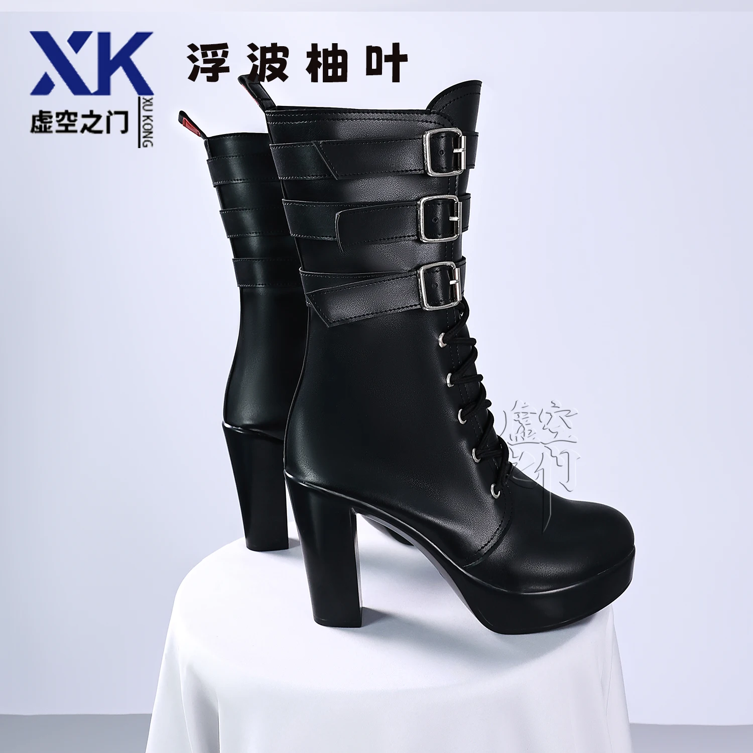 Zenless zona zero ukinami yuzuha jogo cosplay sapatos botas de couro preto do plutônio para mulheres meninas halloween carnaval festa adereços