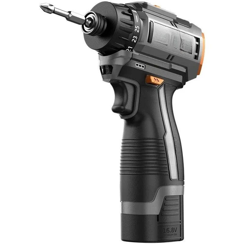 Brushless Lithium Battery Cordless Screwdriver Multi-Function Electric Screwdriver Drill Rechargeable Household Handheld