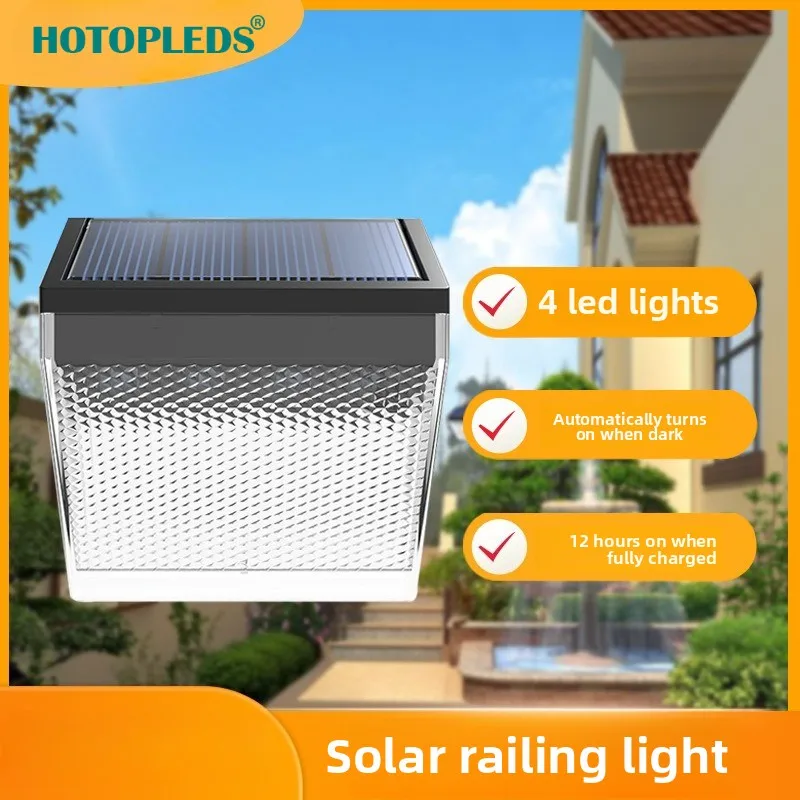 

New Solar Ladder Light Outdoor Wall Light Corridor Atmosphere Decorative Railing Courtyard Fence Light