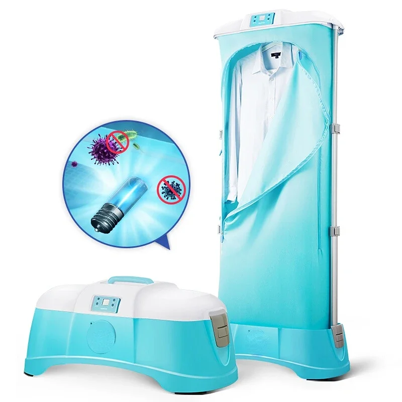 Hot steam air heater cabinet remote control freestanding portable electric clothes dryer foldable