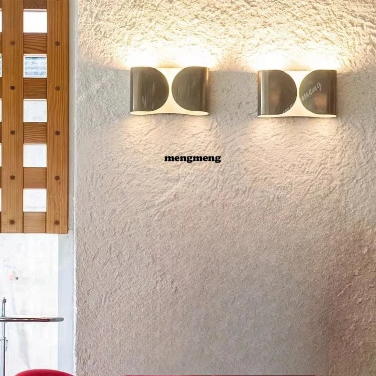 

Italian bow wall lamp designer bedroom bedside living room background wall aisle medieval wall lamp