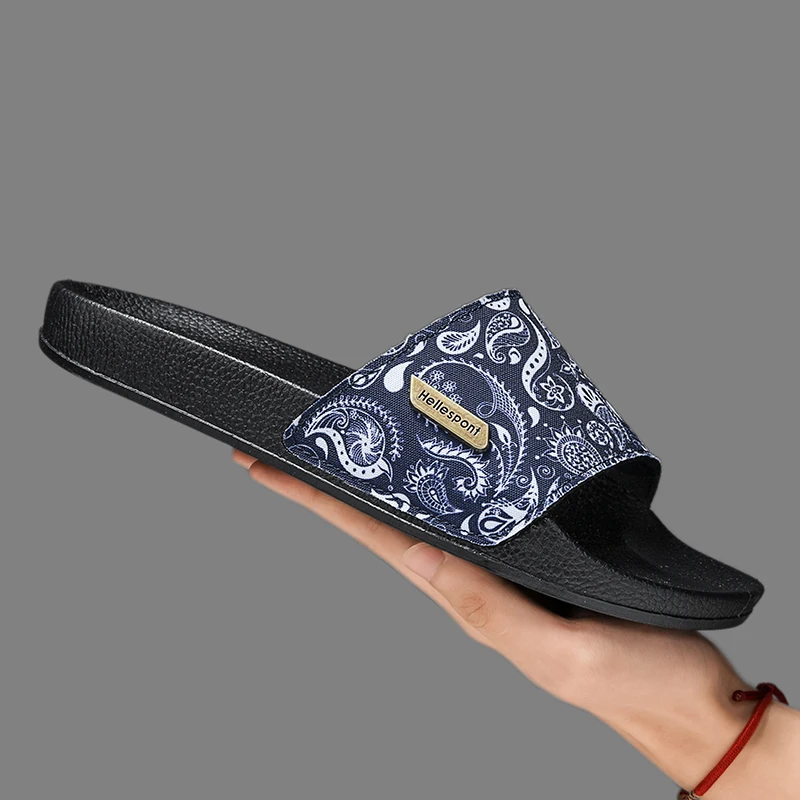 

Thickened Cushion Men Household Slippers Relieve Foot Pressure Stable Grip Sole Indoor Rest Outdoor Leisure Daily Shoes