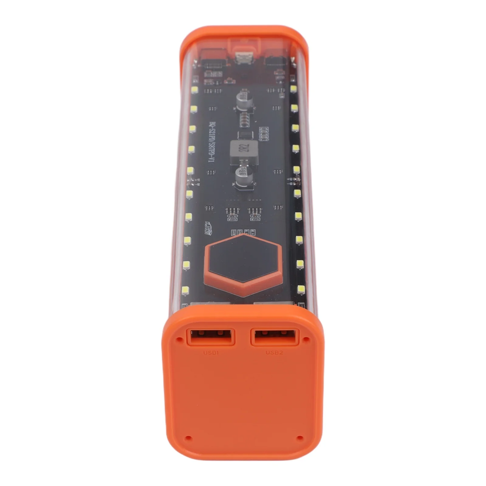 22.5W Dual-Output for Power Bank Enclosure Built for 8 Flat 21700 Batteries with and Charging Interface Options