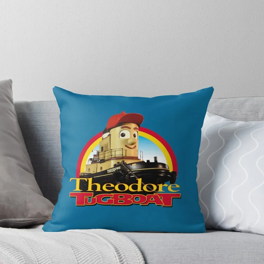 Theodore Tugboat Throw Pillow Pillowcases Throw Pillow Covers pillow