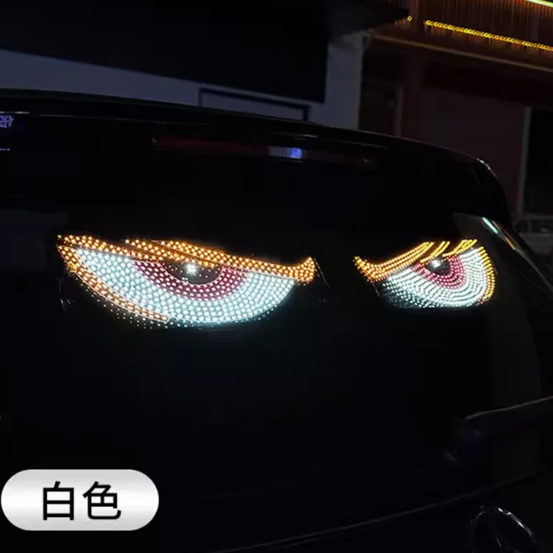 

11 Modes Cool Devil Eyes Light for Cars Trucks Sedans Off-Road Vehicle Windshield Window Demon Eye Blinking Panel Accessories