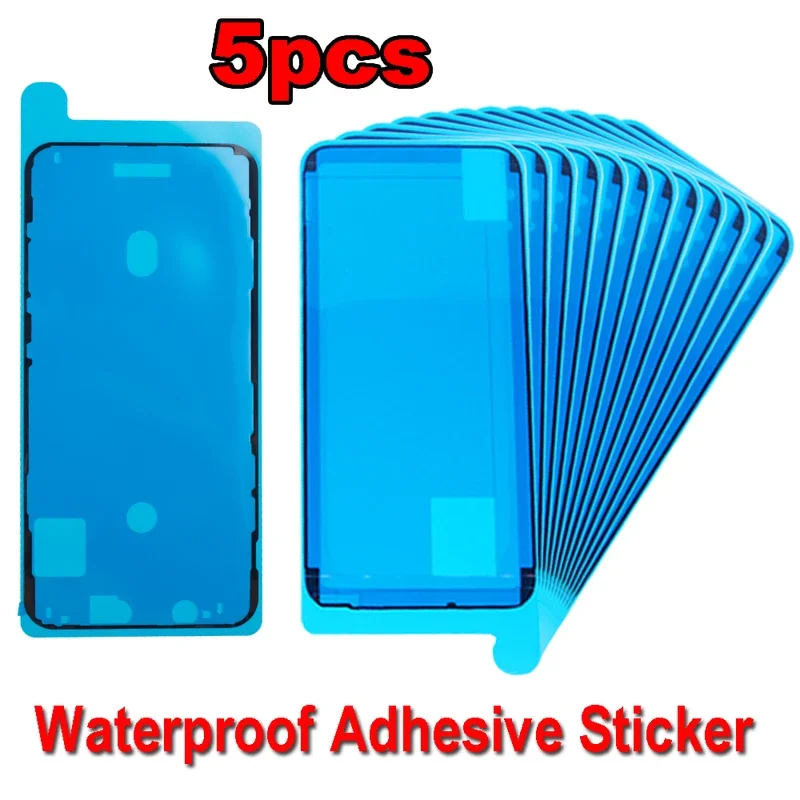 5PCS brand waterproof sticker for iPhone 6s 7 8 plus X XR XS 11 12 13 14 15 Pro Max mini adhesive pre-cut LCD screen frame tape