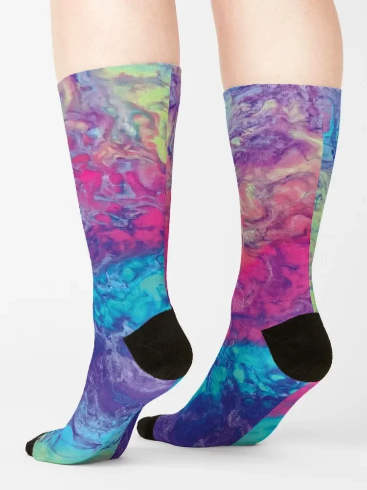 Calcetines antideslizantes de fútbol para hombre y mujer, medias de estilo hiphop, Tutti Frutti