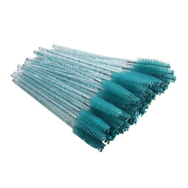 50 Disposable Eyelash Brushes Extension Crystal Eyebrow Brush Mascara Wand Eye Lashes Cosmetic Tool Set Makeup Beauty