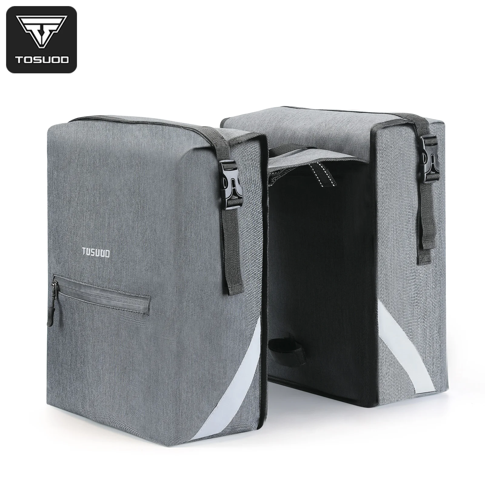 

TOSUOD 28L велосипедные корзины большой вместимости, водонепроницаемая двухсторонняя задняя сумка для аксессуаров для горных велосипедов