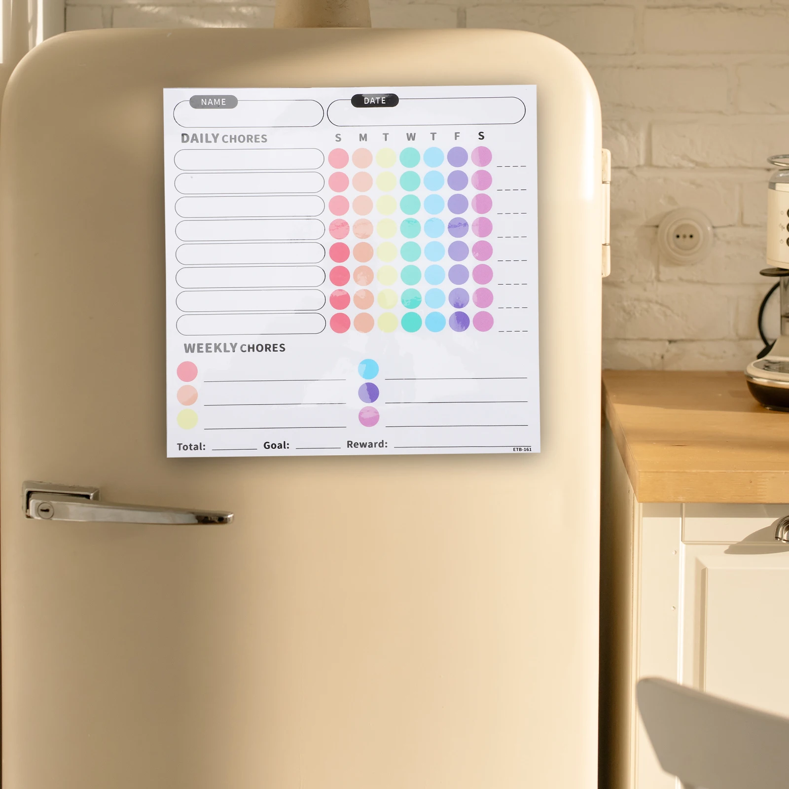 

1 Sheet Magnetic Kitchen Reminder Schedule Planning Whiteboard List Writing Message Memo Refrigerator Sticker Reusable