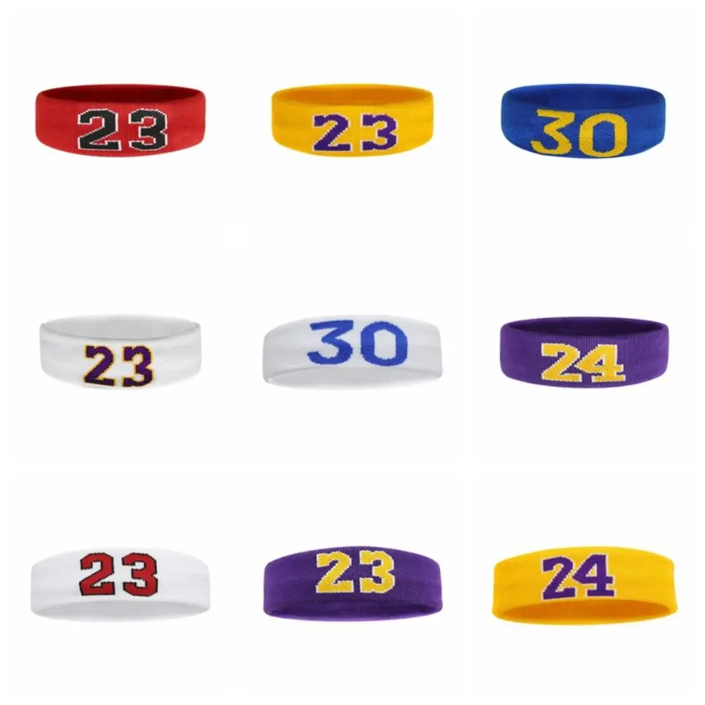 

Впитывающая пот баскетбольная повязка на голову для спортзала, хлопковая эластичная спортивная повязка на голову, мягкий дышащий пояс-антиперспирант, баскетбольный мяч