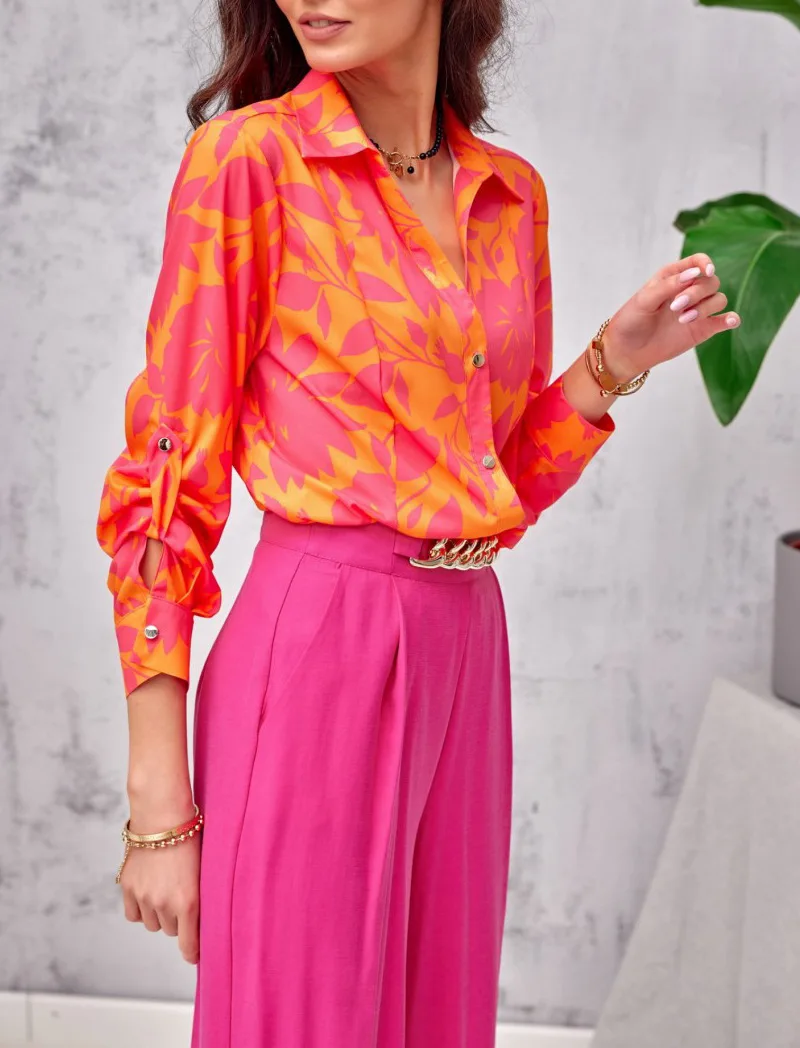Luxury Button Up Work Casual Shirts for Women Long Sleeve Blouse Femme Top Y2k Vintage Camisas E Blusas Mujer Roupa Feminina
