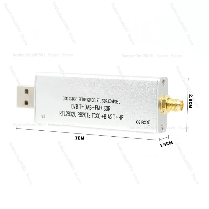 RTL-SDR V3 R820T2 RTL2832U 1PPM TCXO SMA RTLSDR Software Defined Wireless