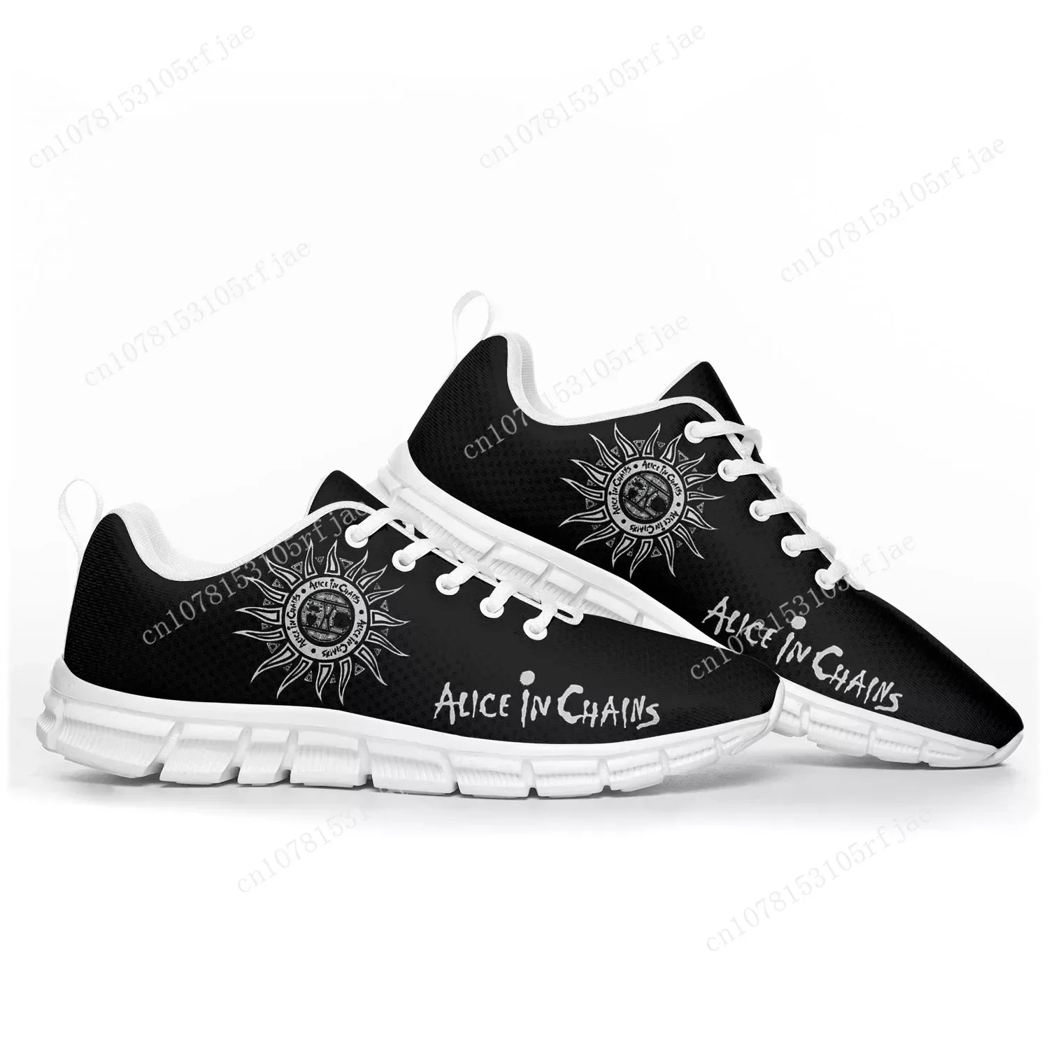 Alice In Chains Metal Rock Band Sneakers, Pop Calçados Esportivos para Homens Mulheres Adolescentes Crianças e Crianças, Sapatos Personalizados Casal de Alta Qualidade