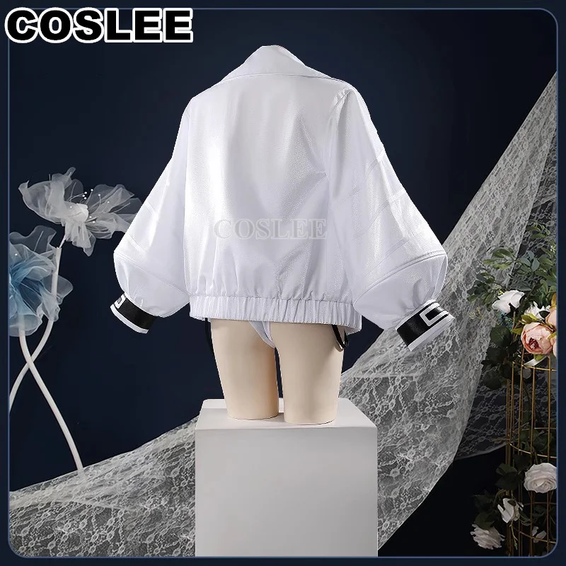 COSLEE Vtuber Nijisanji Hibachi Mana Asia Female Bunny Girl Jumpsuit Cosplay Costume Uniform Halloween Party Outfit Women S-4XL