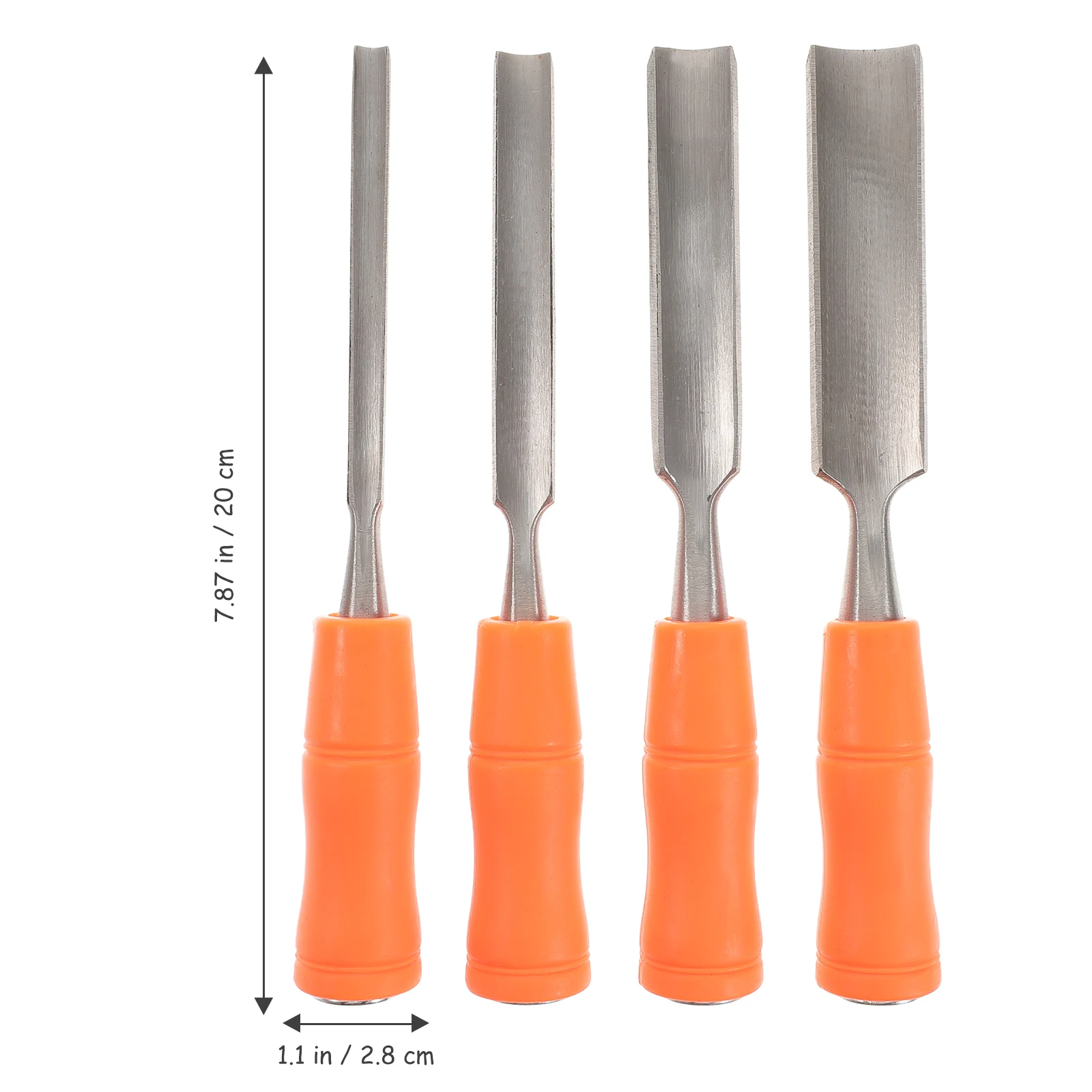 

4pcs Wood Carving Chisel Set Steel Hand Tools Ergonomic Wooden Handles Comfort Grip For Woodworkers Long Lasting Use Internal