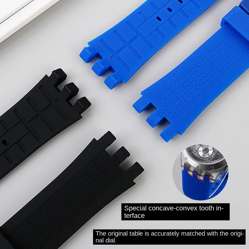 22mm Silicone strap For Swatch SVG mechanical watchband svg 403 402 402 407 409 SVGB400 Men\'s soft rubber watch band accessories