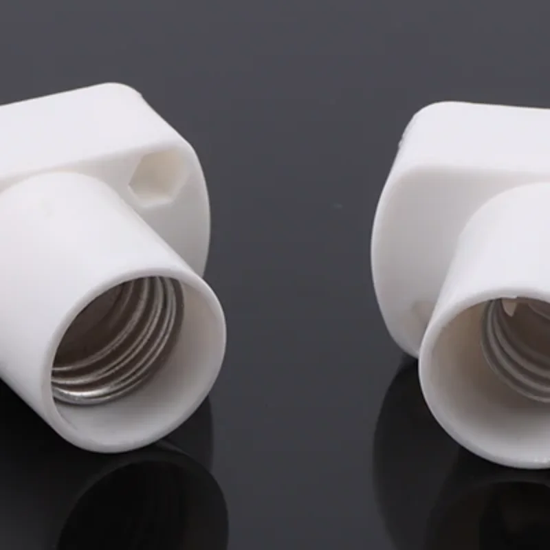 1Pc White Mini Screw Lamp Base E12 E14 E17 Supporto Lamp Holder Light Bulb Socket Holder Adapter Lamp Fixing Base Accessories