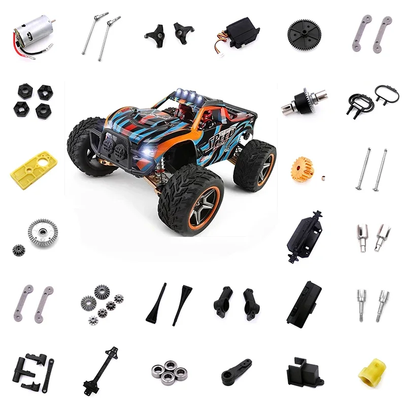

WLtoys 104009 Rc Car Spare Parts Gear Servo Remote Control Steering Cup Cup Connection Bearing Arm Nine Bones Transmissio