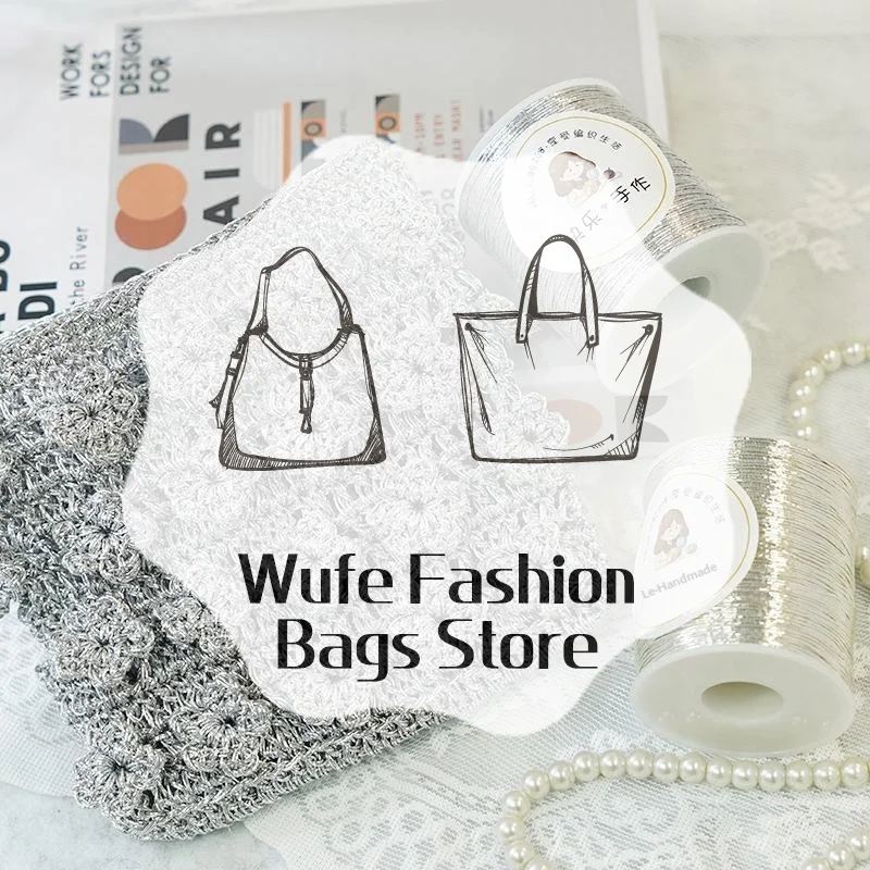 Fil d'argent de luxe 1 mm scintillant pour sacs à main faits main, crochet et tissage – Fil d'argent fragile pour artisanat fait main