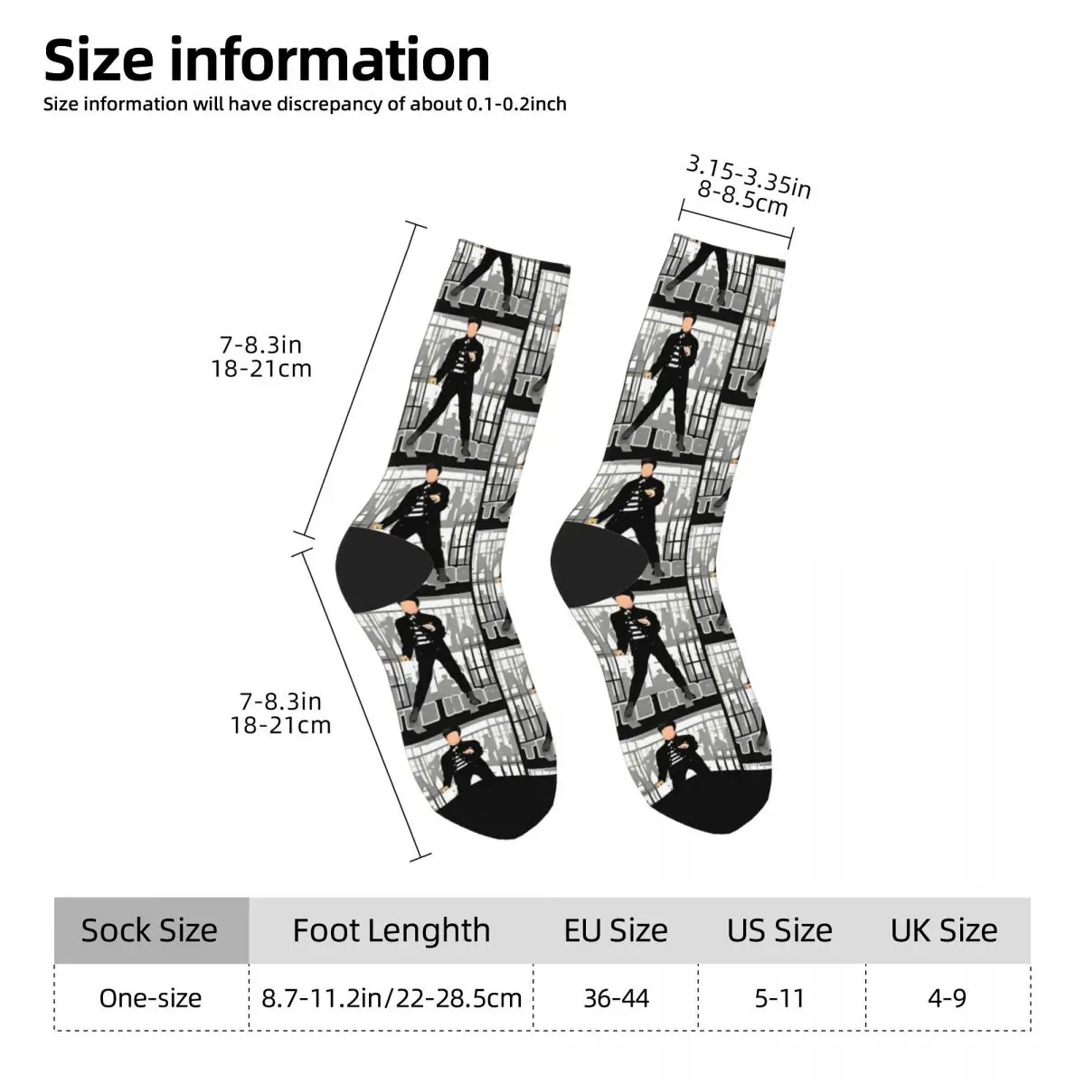 Männer Frauen E-Elvis Presley King Hip Hop Socken atmungsaktive Home Kleid Socken kleine Geschenke