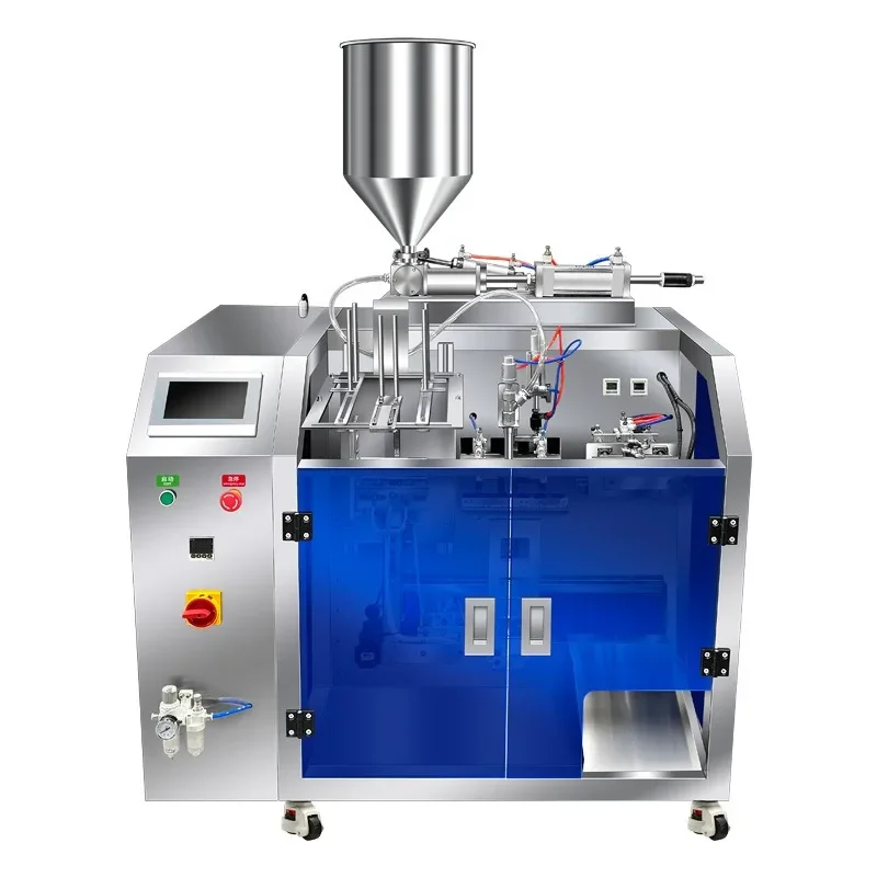 Pneumatic bag feeding packaging machine, automatic paste liquid quantitative filling machine