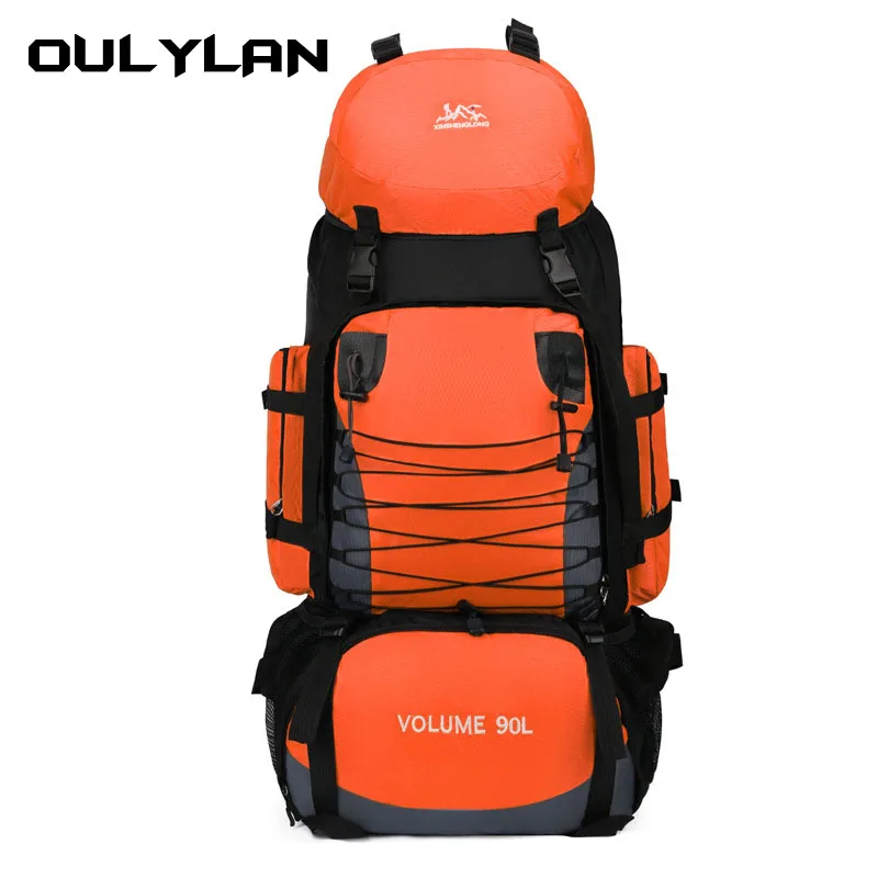 

Oulylan Outdoor Mountaineering Bag 90L Large Capacity Travel Backpack Water Proof Luggage Backpack Camping Tent Backpack