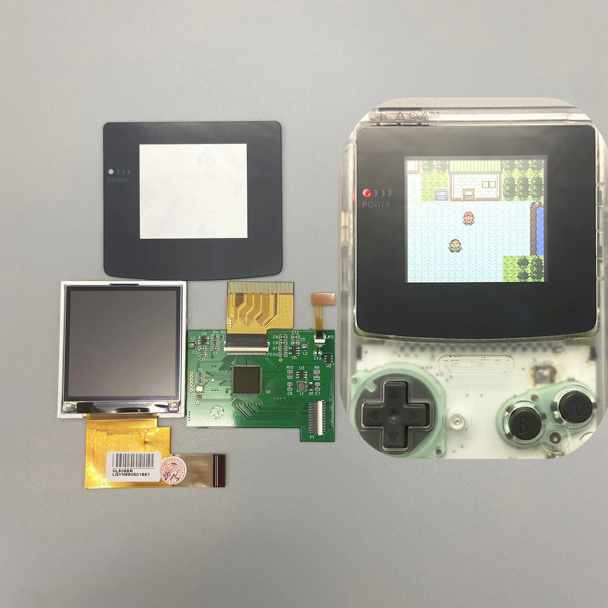 

2.2 inch For GBC LCD High brightness LCD screen for Gameboy COLOR plug and play without welding and shell cutting