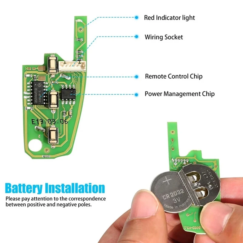 Xhorse-XKA600EN Universal Fio Remoto Chave, Flip Fob, 3 Botões, A6, Q7 Tipo, VVDI Chave Acessório, 5pcs por lote