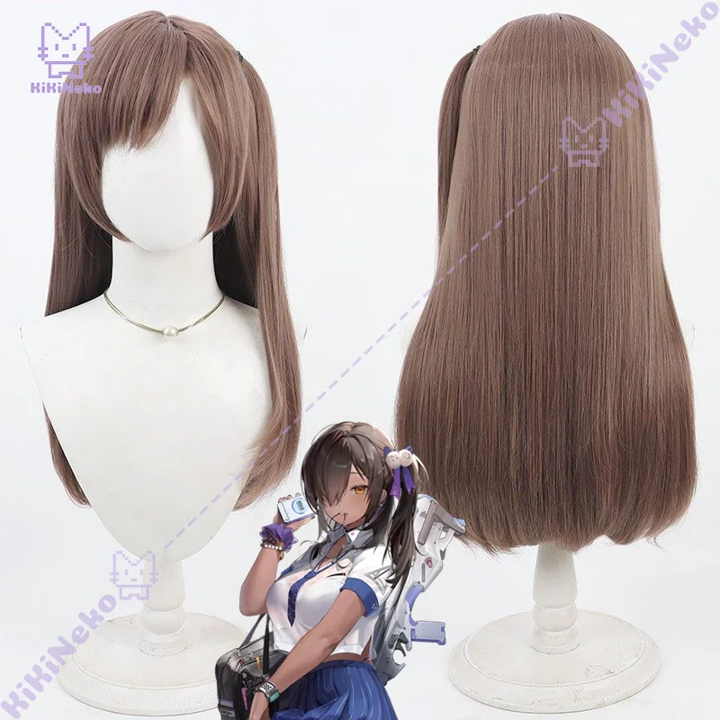 

Game Naga Cosplay Wig Naga Medium Length Brown Cosplay Wig With Braided Accents For Hallowmas Party Comicon Adult